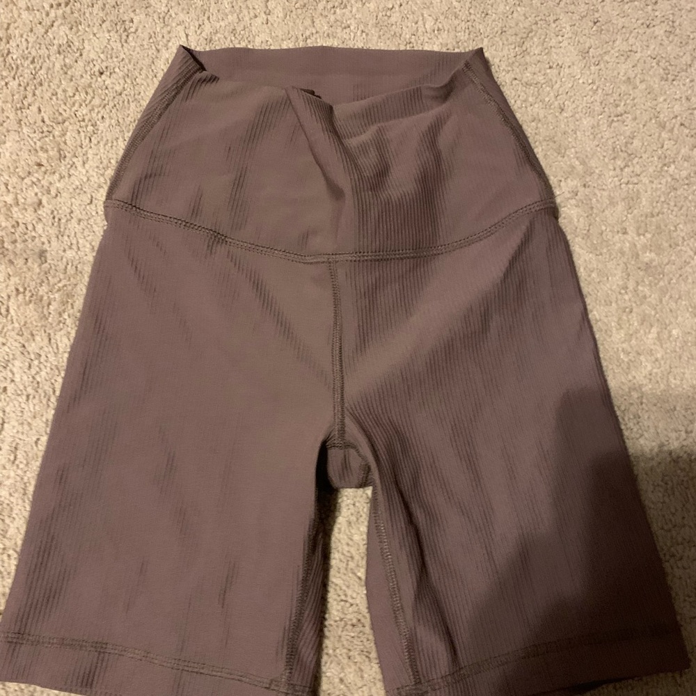 Aerie Purple rib  biker shorts